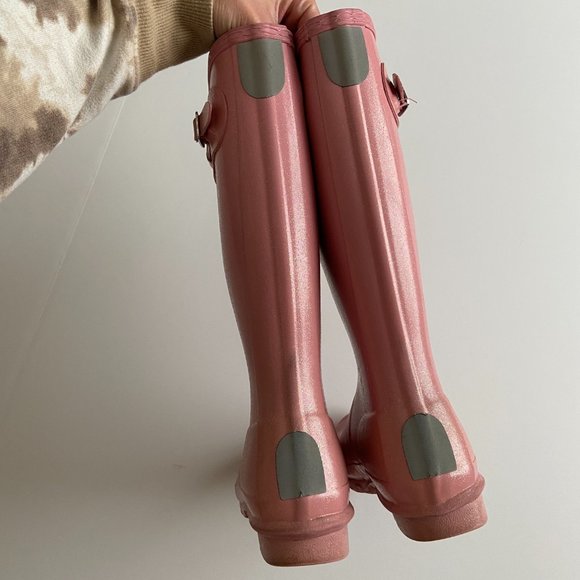 Hunter Kids Blush Pink Boots - Picture 8 of 10